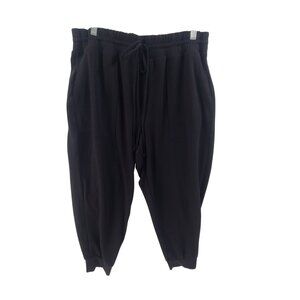 Lou & Gray Jogger Sweatpants Pull On Elastic Waistband Dark Gray Women's Size XL